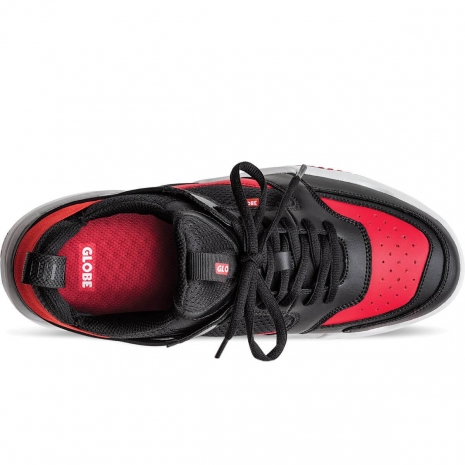 Купить кроссовки GLOBE Tilt Evo - black/red со скидкой в интернет магазине  самокатов и кикскутеров Kickmeat.ru с доставкой по России.
